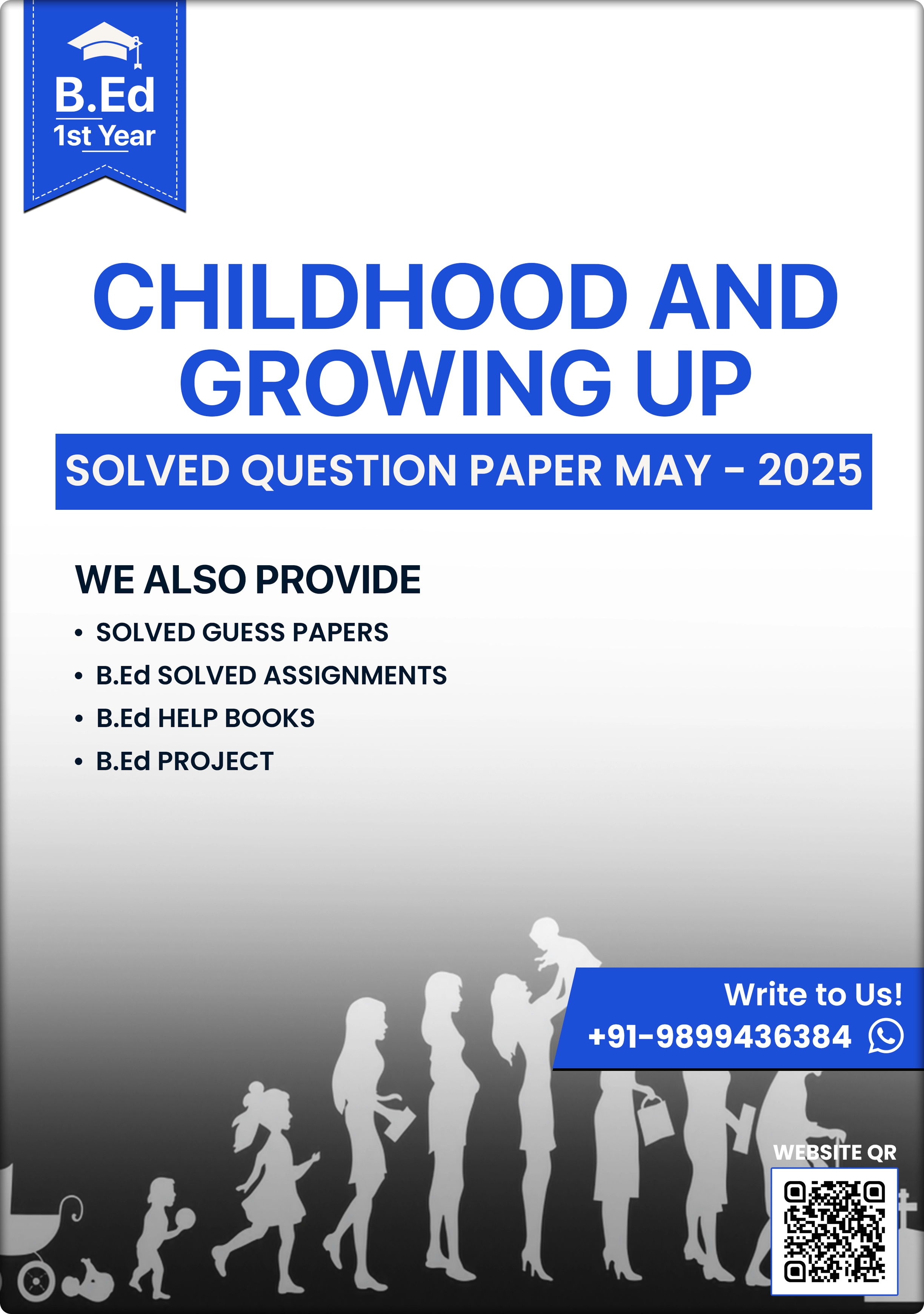 Childhood and Growing Up B.Ed Question Paper May 2025 MDU Paper-I