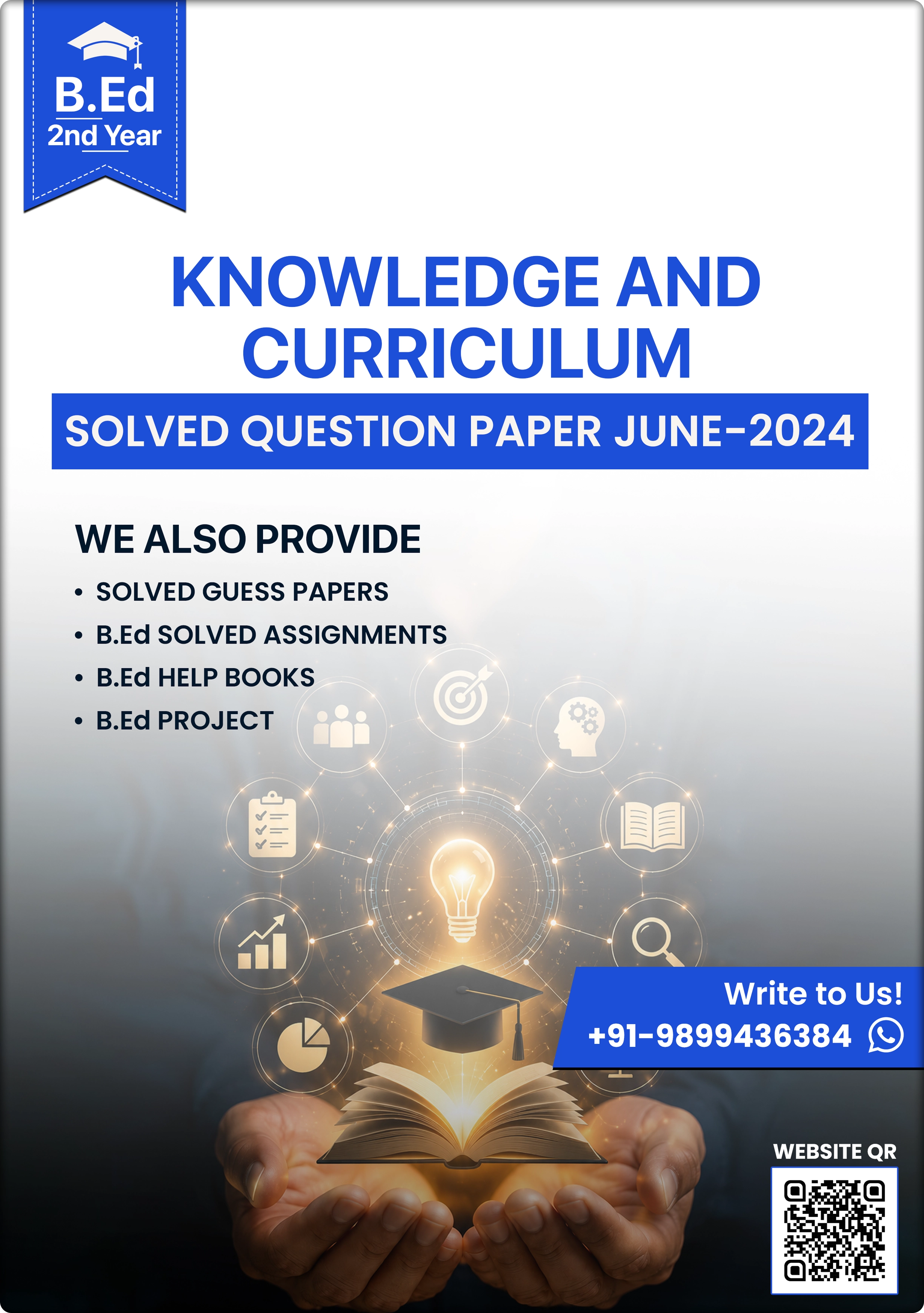 Knowledge and Curriculum — B.Ed 2nd Year Question Paper, June 2024 (Code 17121, with Solutions)