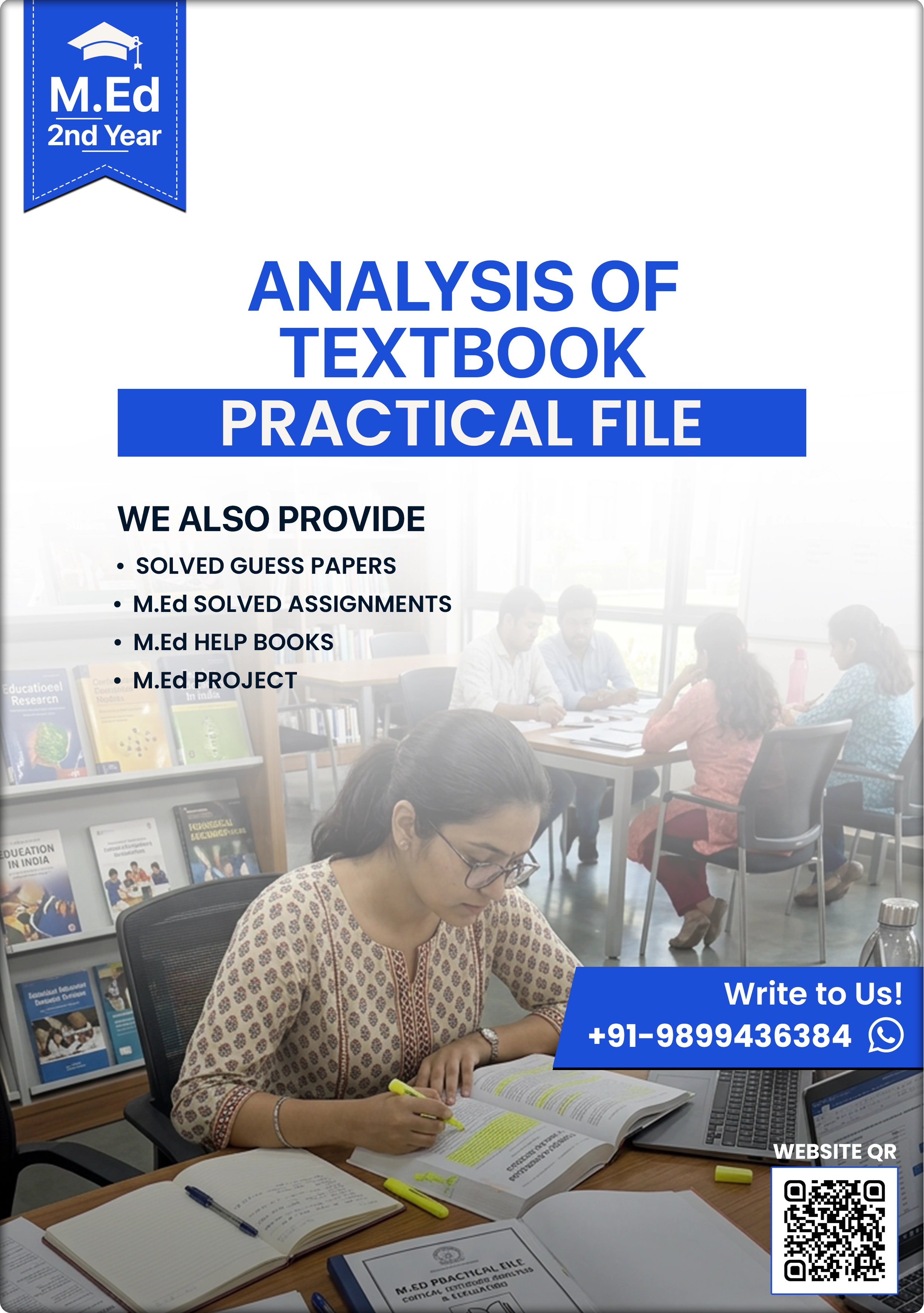 M.Ed Analysis of Textbook File — Semester III (Course V, Group B), Complete Sample File