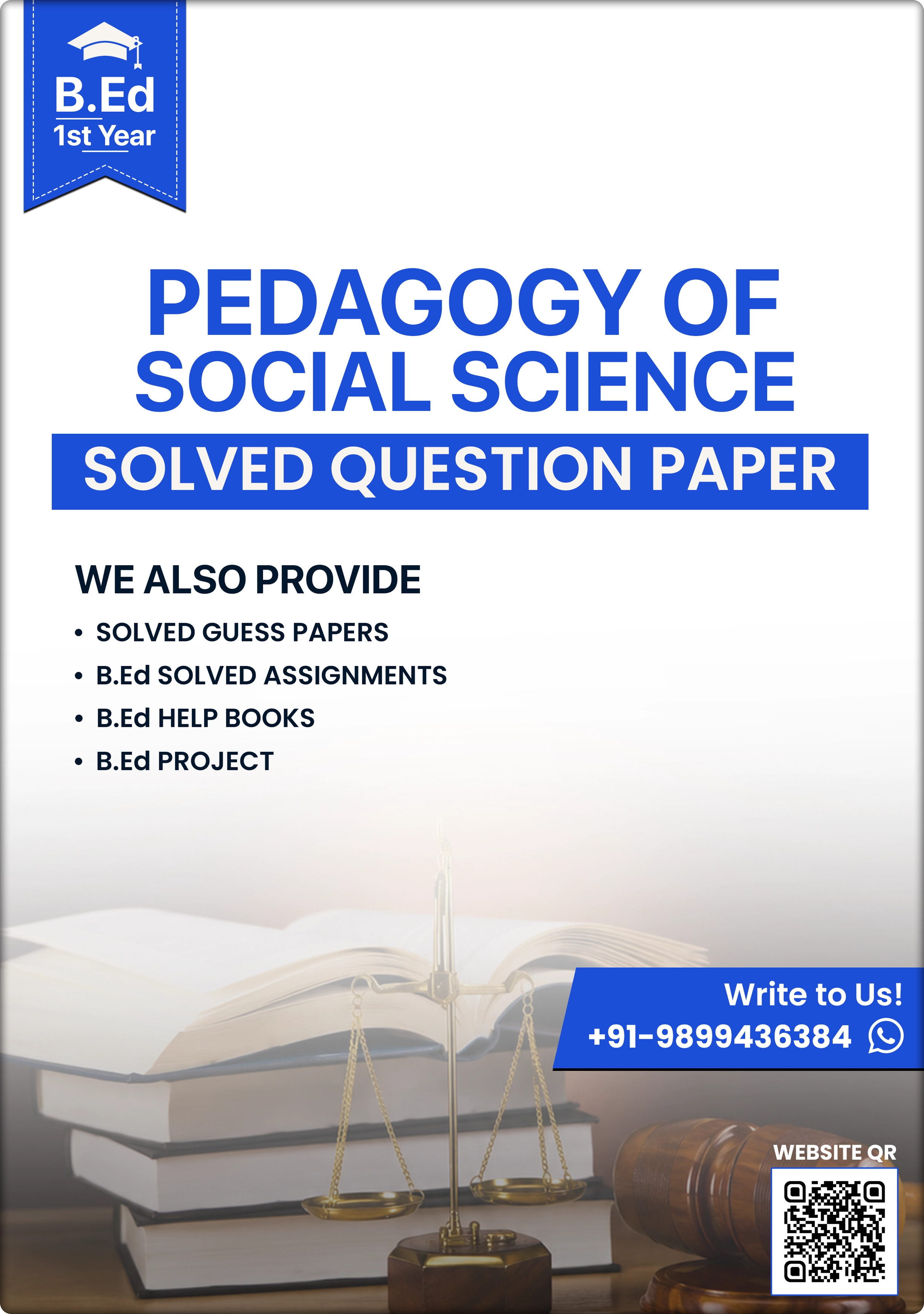 Pedagogy of Social Science B.Ed Question Paper July 2022 — MDU Rohtak / CRSU Jind / KUK / IGNOU B.Ed 1st Year Solved Paper