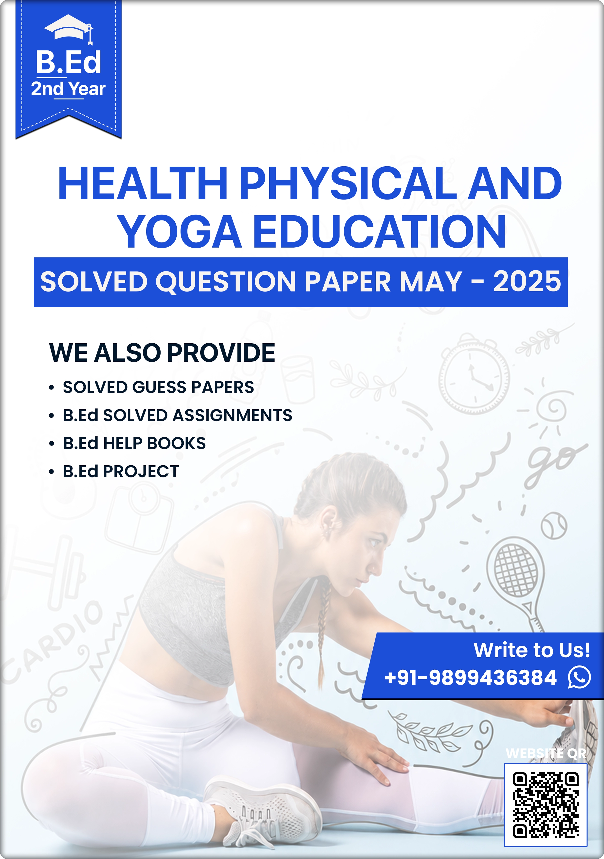 Health, Physical and Yoga Education B.Ed Question Paper May 2025 MDU 2nd Year