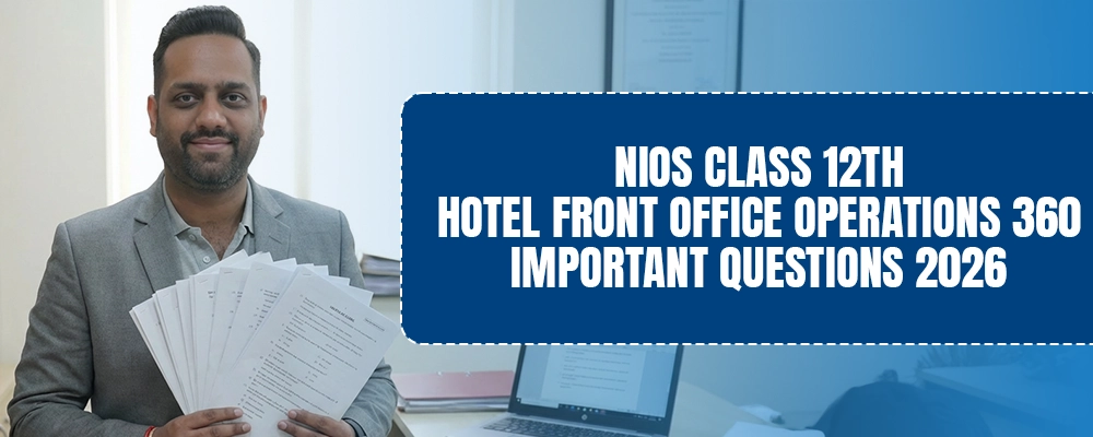 NIOS Hotel Front Office Operations - Reception, reservations, guest services