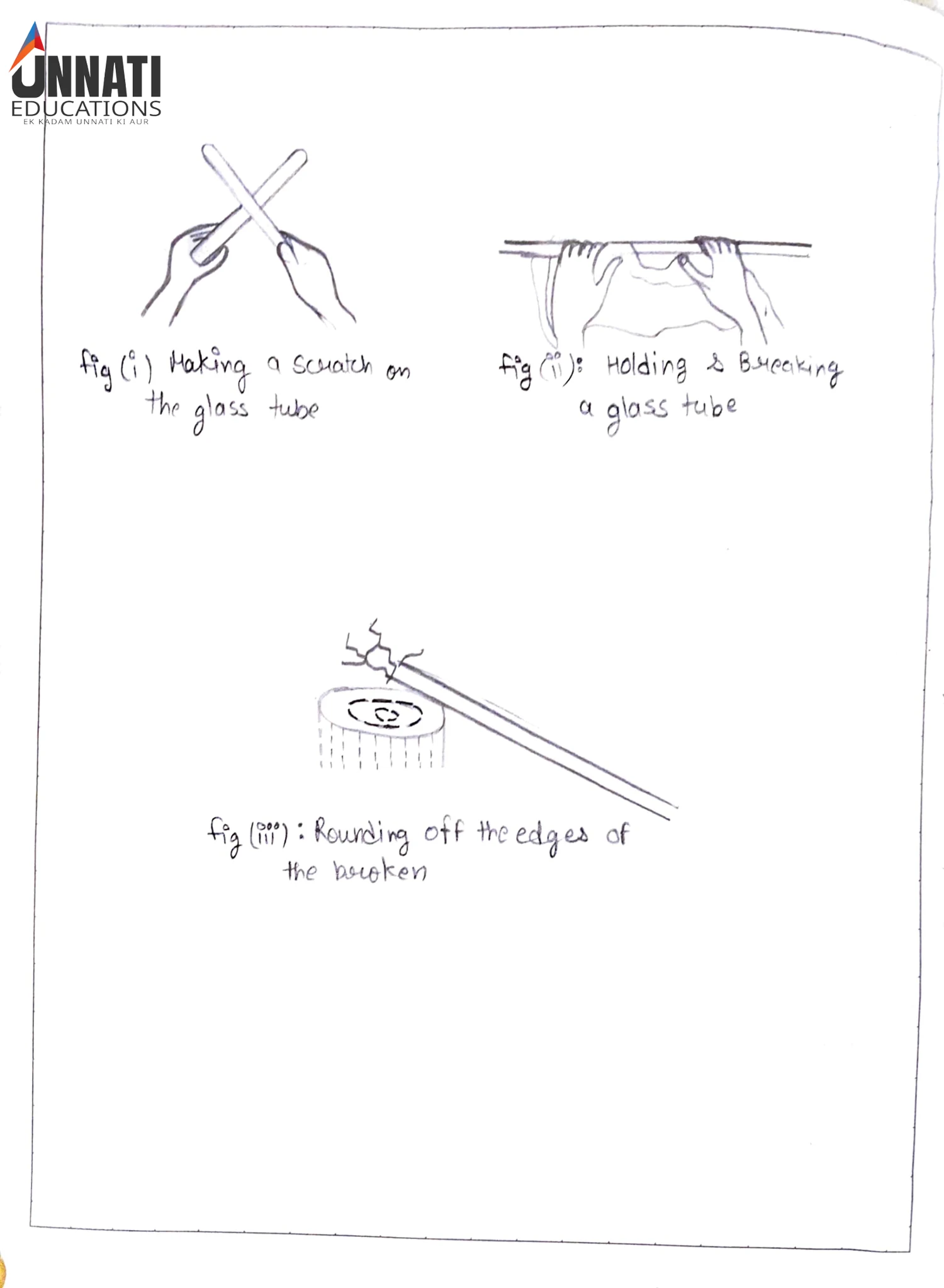Experiment 2: Glass Tube Cutting Diagrams