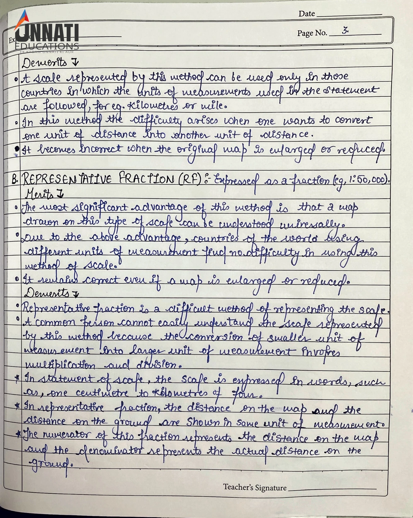 NIOS Geography 316 practical file sample page 5 – conventional signs and symbols