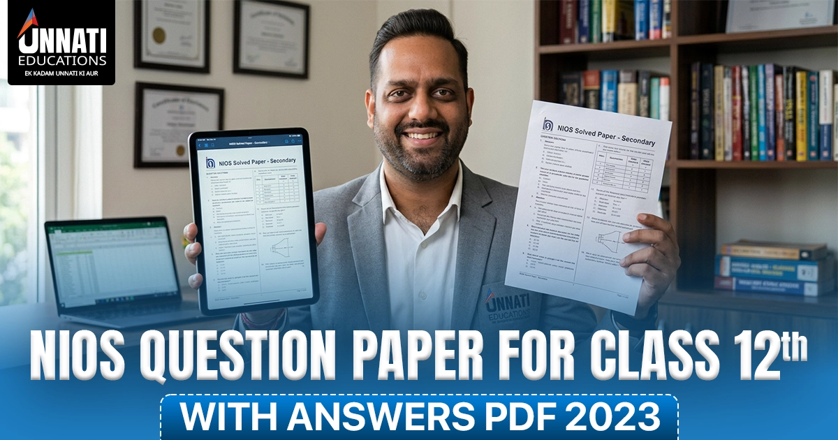 NIOS Question Paper for Class 12 with Answers PDF 2023