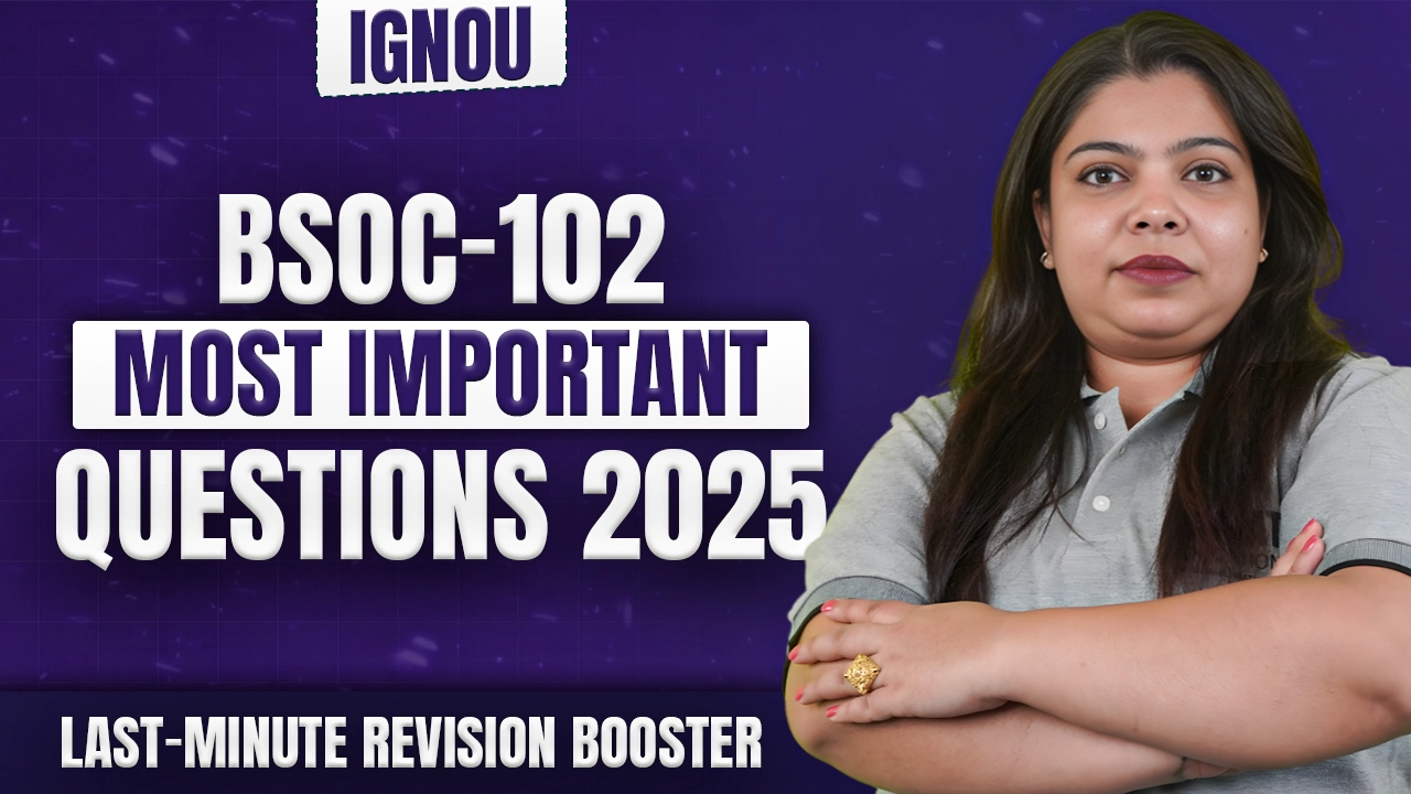 BSOC 102 Question Paper June 2025