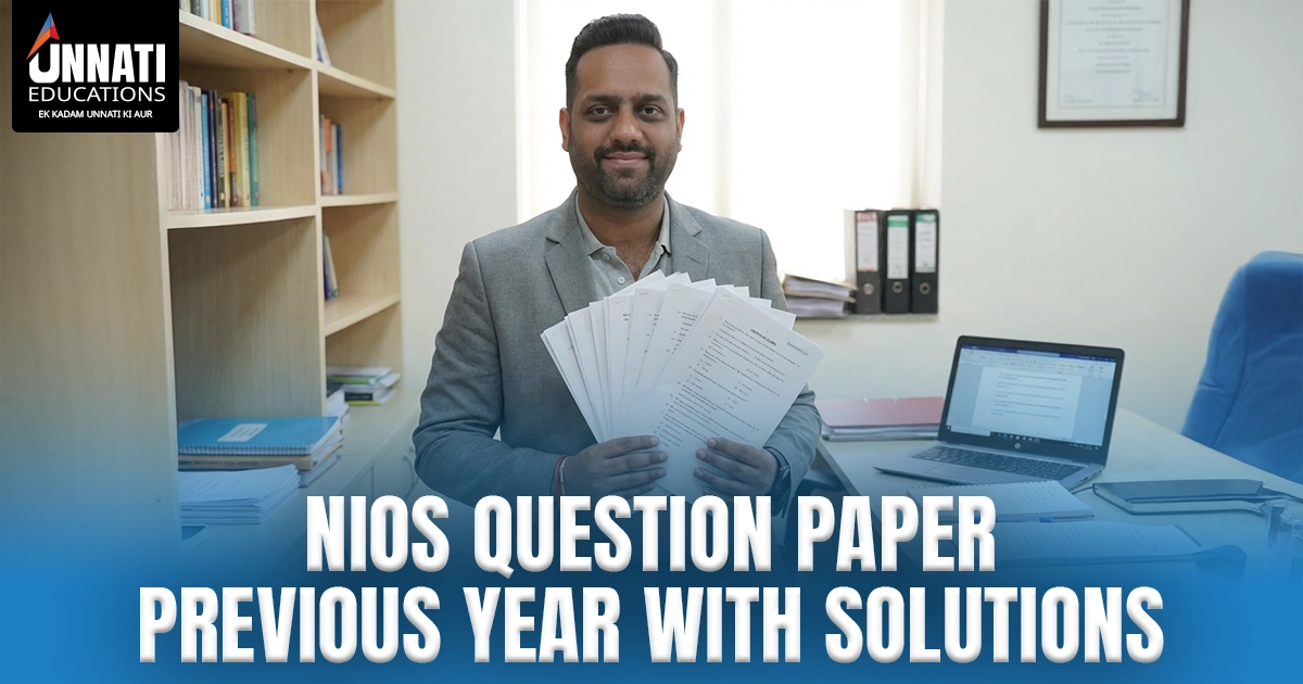 NIOS Question Paper Previous Year with Solutions