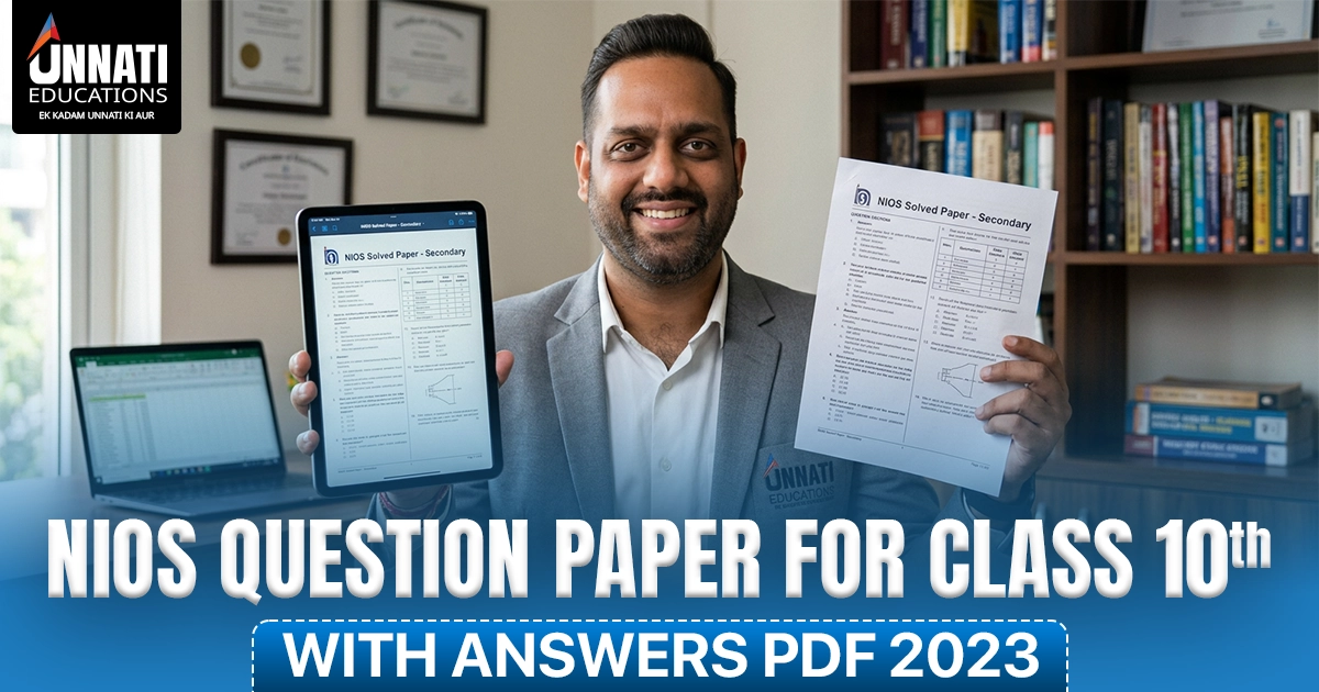 NIOS Question Paper for Class 10 with Answers 2023 PDF