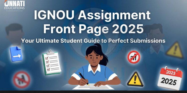 IGNOU Assignment front page 2025