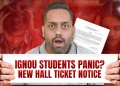 IGNOU Hall Ticket December 2025 OUT | Official Update + Download Link