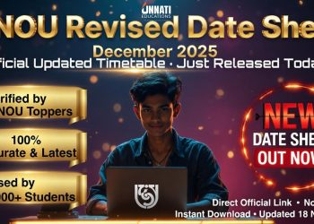 IGNOU Revised Date Sheet December 2025