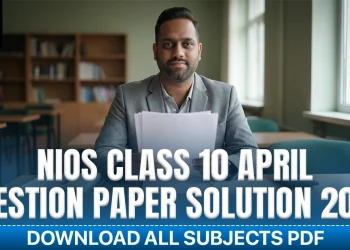 NIOS Class 10 April Question Paper Solution 2024