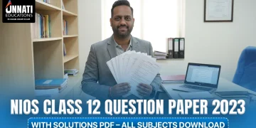 NIOS Class 12 Question Paper 2023 with solutions