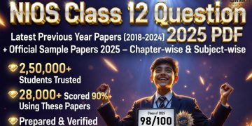 NIOS Class 12 Question Paper 2025 – Previous Year & Sample