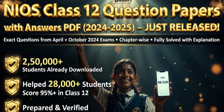 NIOS Class 12 Question Paper with Answers PDF (Generic