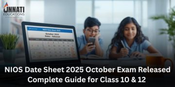 NIOS Date Sheet 2025 October Exam Released Complete Guide for Class 10 & 12