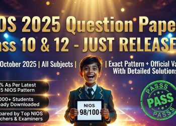 NIOS Question Paper 2025 Class 10 & 12