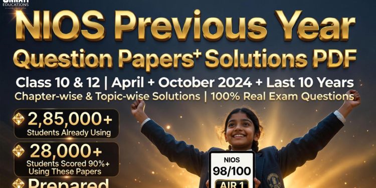 NIOS Question Paper Previous Year with Solutions