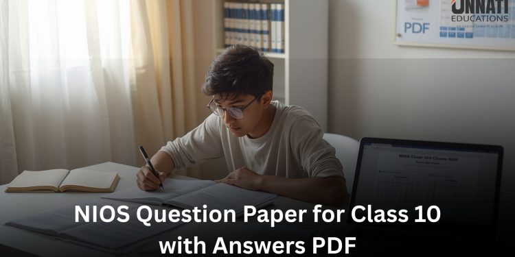 NIOS Question Paper for Class 10 with Answers PDF
