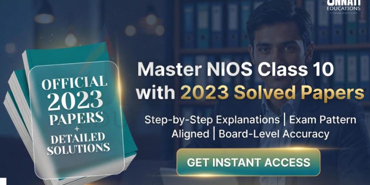 nios class 10 question paper with solution 2023
