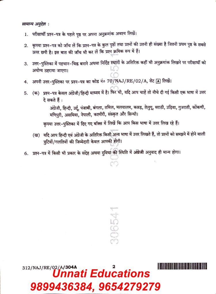 NIOS Physics Question Paper Class 12 