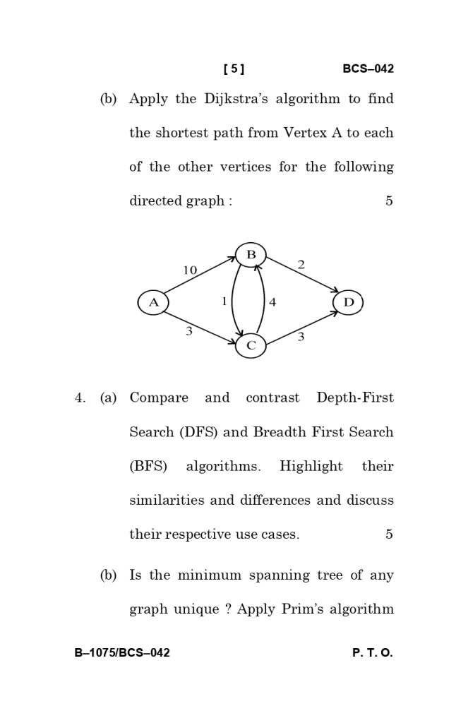 BCS 042 question paper