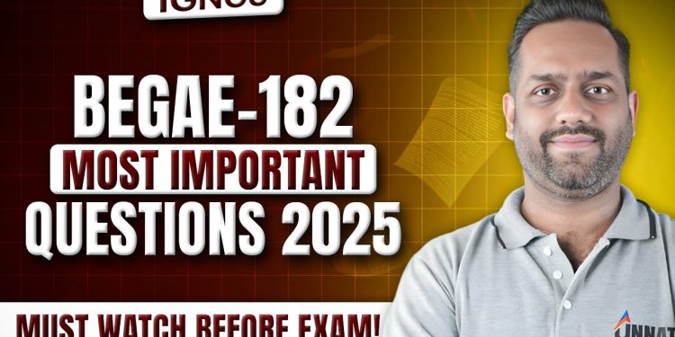 BEGAE 182 Question Paper June 2025