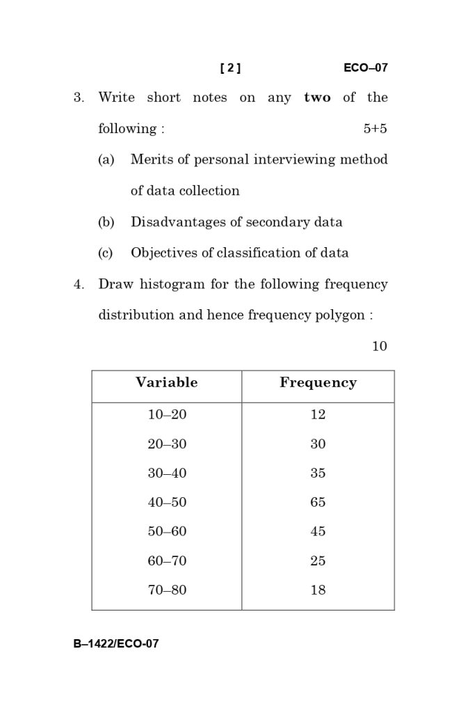 ECO 07 question paper june 2025