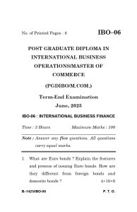IBO 06 Question Paper june 2025