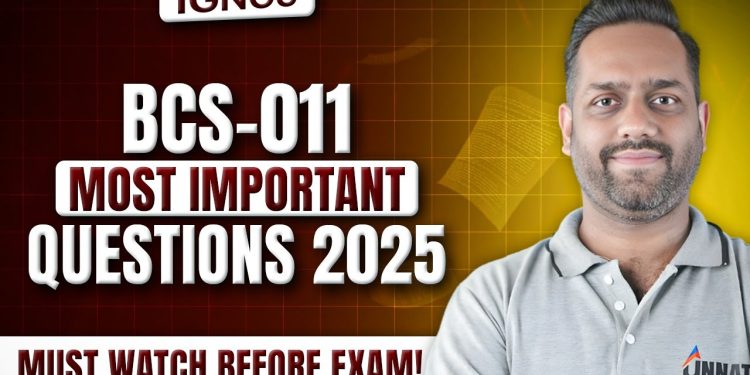 IGNOU Computer Basics and PC Software question paper