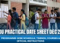 IGNOU Practical Exam Date Sheet December 2025 (TEPE): Programme-Wise Schedule, Timings, Courses & Official Instructions