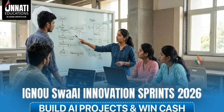 IGNOU SwaAI Innovation Sprints 2026: Win Cash Prizes, Build AI Projects & Get National Recognition (Apply by Jan 6)