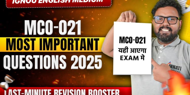 MCO 021 Question Paper June 2025