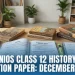 NIOS Class 12 History Question Paper