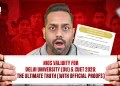 NIOS Validity for Delhi University (DU) & CUET 2026: The Ultimate Truth (With Official Proofs)