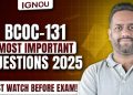 bcoc 131 question paper june 2025