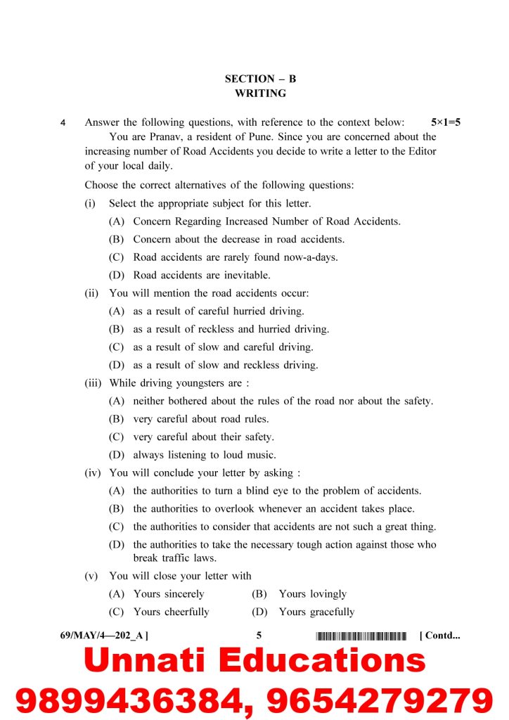 NIOS Class 10 English 202 Question Paper April 2025