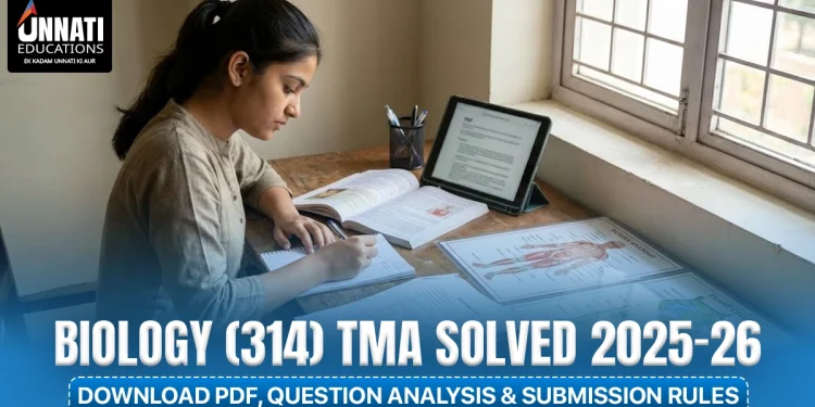 NIOS Biology (314) TMA Solved 2025-26 – Download PDF, Question Analysis & Submission Rules (Updated)