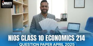 NIOS Class 10 Economics 214 Question Paper April 2025