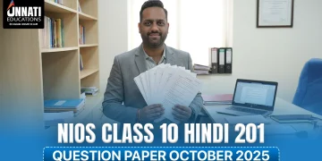 NIOS Class 10 Hindi 201 Question Paper October 2025