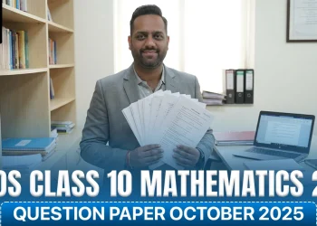 NIOS Class 10 Mathematics 211 Question Paper October 2025