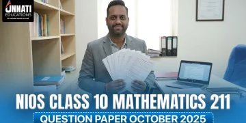 NIOS Class 10 Mathematics 211 Question Paper October 2025
