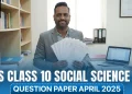 NIOS Class 10 Social Science 213 Question Paper April 2025