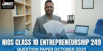 NIOS Class 10 Entrepreneurship 249 Question Paper October 2025
