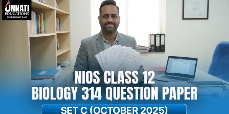 NIOS Class 12 Biology 314 Question Paper