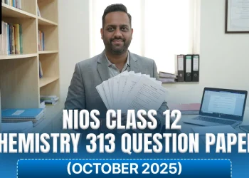 NIOS Class 12 Chemistry 313 Question Paper