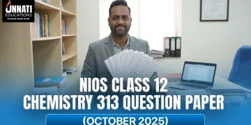 NIOS Class 12 Chemistry 313 Question Paper