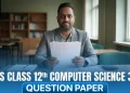 NIOS Class 12 Computer Science 330 Question Paper