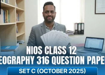 NIOS Class 12 Geography 316 Question Paper October 2025