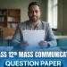 NIOS Class 12 Mass Communication 335 Question Paper